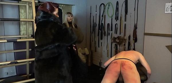  Screams - Mistress Eclipse and Princess Aurora make the slave Suffer